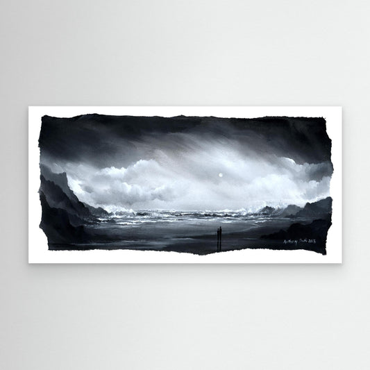 Moon light Stormy Sea, Code: 1095